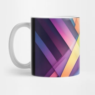 Lines with LGBT colors Mug